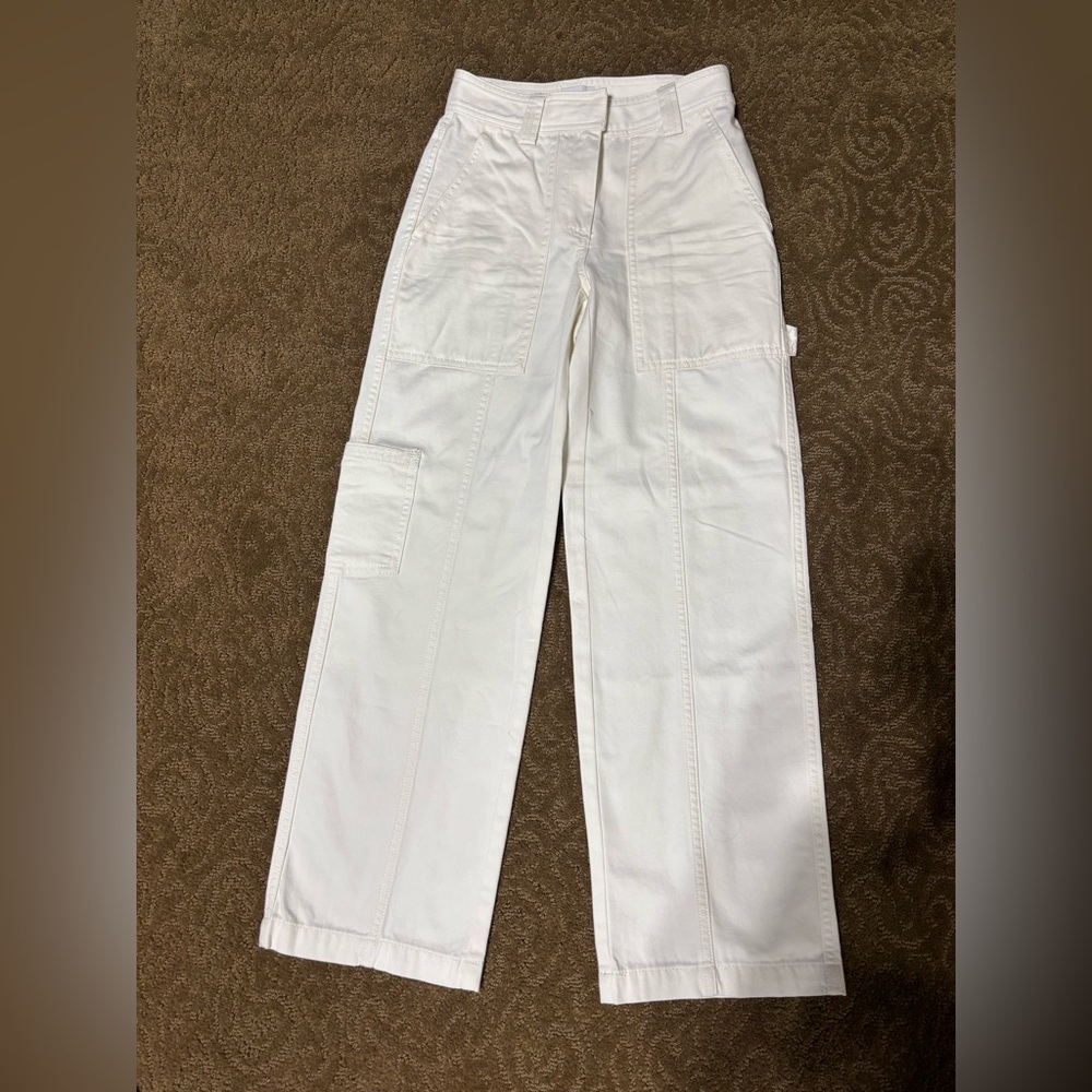 ARITZIA, Sunday Best - White Cargo Pants - Size 00